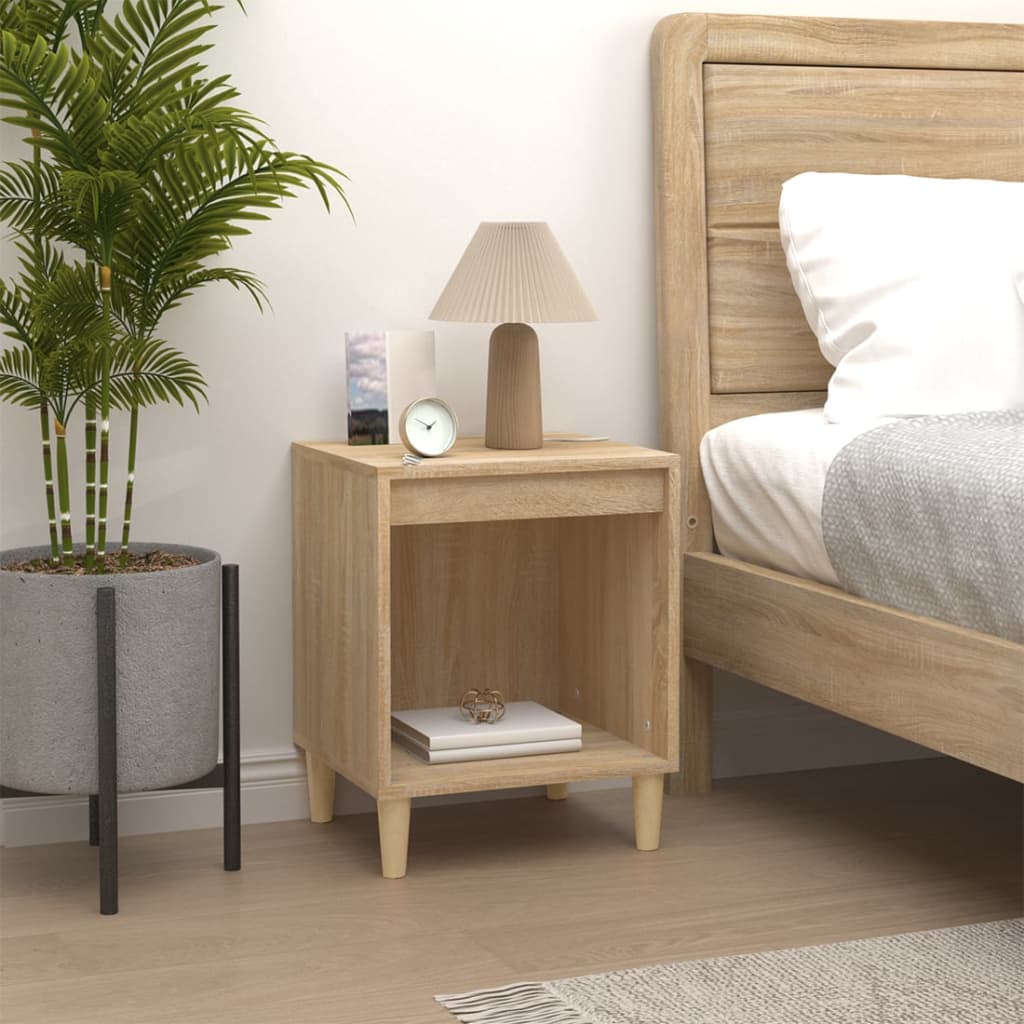 Nachtkastjes 2 St 40X35X50 Cm Sonoma Eikenkleurig