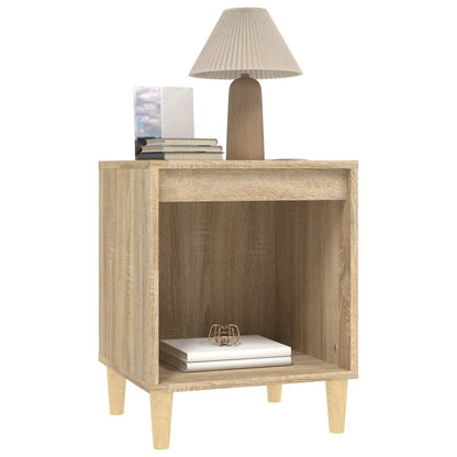 Nachtkastjes 2 St 40X35X50 Cm Sonoma Eikenkleurig