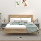 Nightstands 2 pcs 40x35x50 cm concrete grey