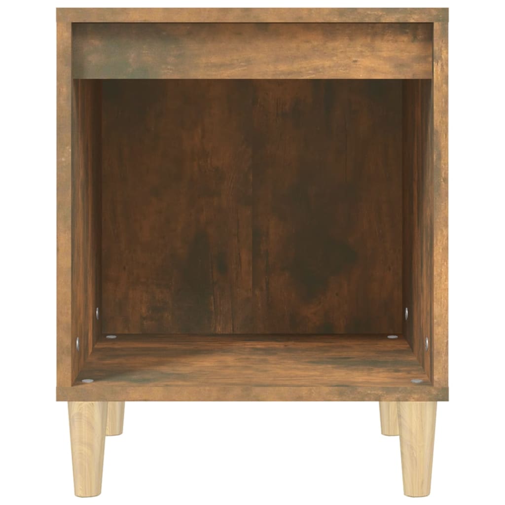 Nachtkastje 40X35X50 Cm Gerookt Eikenkleurig