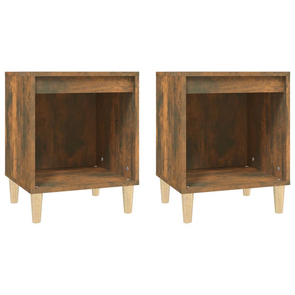 Nachtkastjes 2 St 40X35X50 Cm Gerookt Eikenkleurig