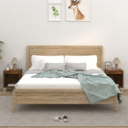 Nachtkastjes 2 st 40x35x50 cm gerookt eiken