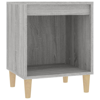 Nachtkastje 40X35X50 Cm Grijs Sonoma Eikenkleurig