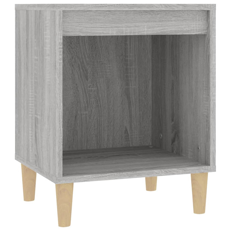 Nachtkastje 40X35X50 Cm Grijs Sonoma Eikenkleurig