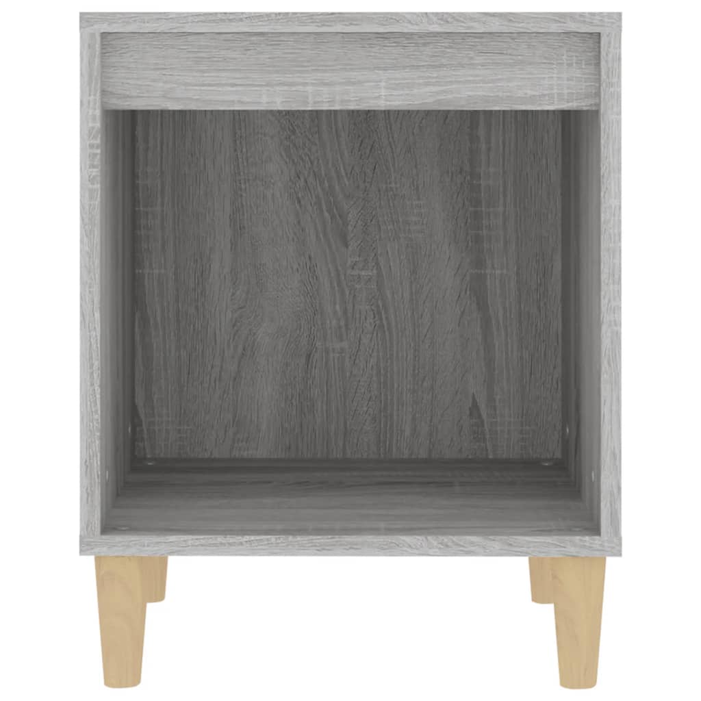 Nachtkastje 40X35X50 Cm Grijs Sonoma Eikenkleurig