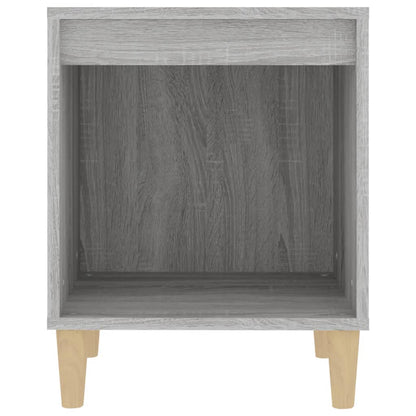 Nachtkastje 40X35X50 Cm Grijs Sonoma Eikenkleurig