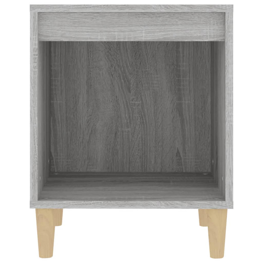 Nachtkastje 40X35X50 Cm Grijs Sonoma Eikenkleurig