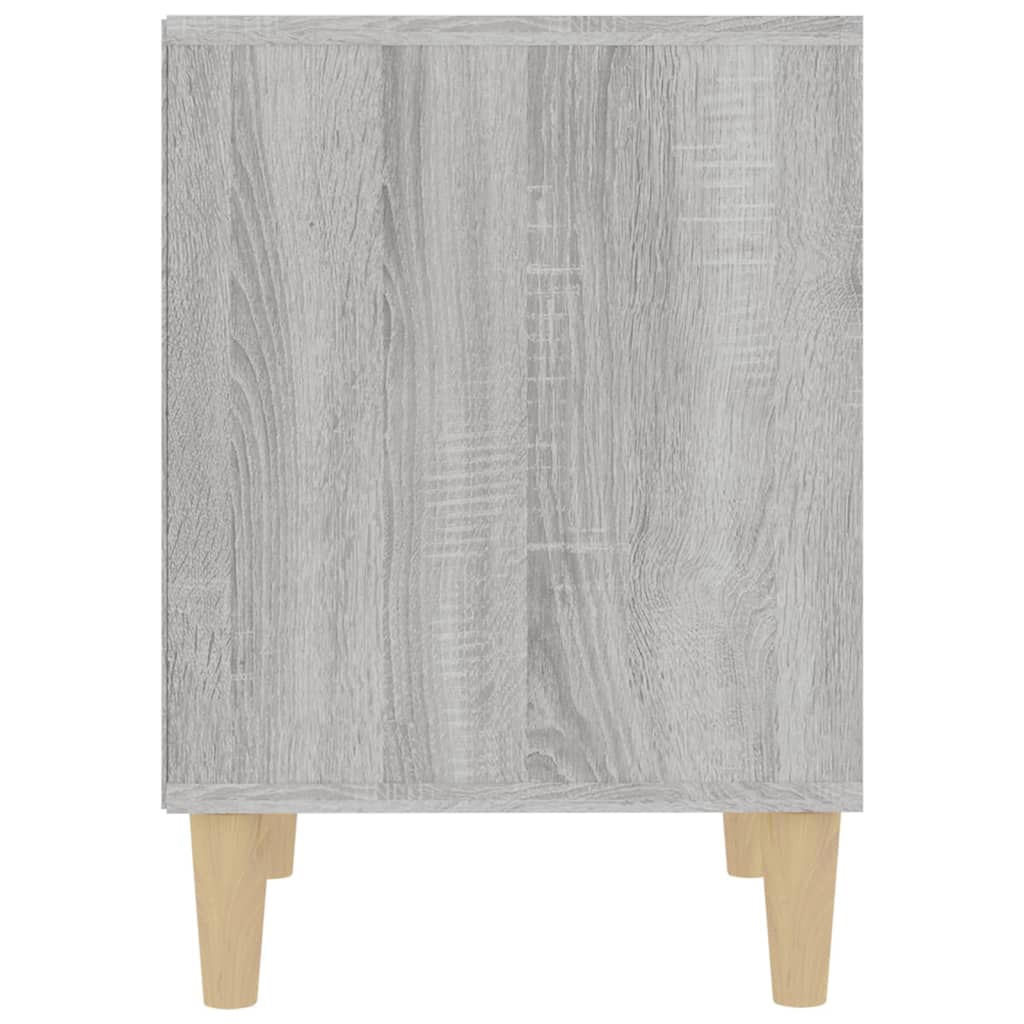 Nachtkastje 40X35X50 Cm Grijs Sonoma Eikenkleurig