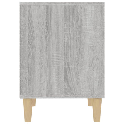 Nachtkastje 40X35X50 Cm Grijs Sonoma Eikenkleurig