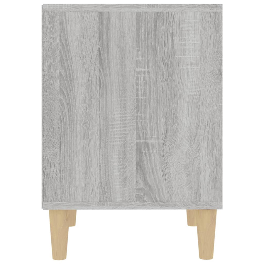 Nachtkastje 40X35X50 Cm Grijs Sonoma Eikenkleurig