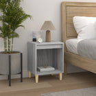 Nightstand 40x35x50 cm grey Sonoma oak-look