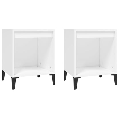 Nachtkastjes 2 St 40X35X50 Cm Wit