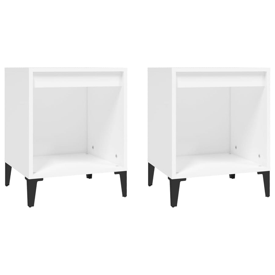 Nachtkastjes 2 St 40X35X50 Cm Wit