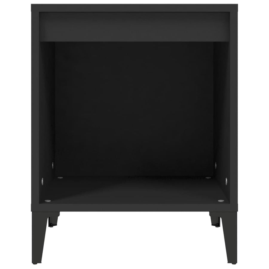 Nachtkastjes 2 St 40X35X50 Cm Zwart