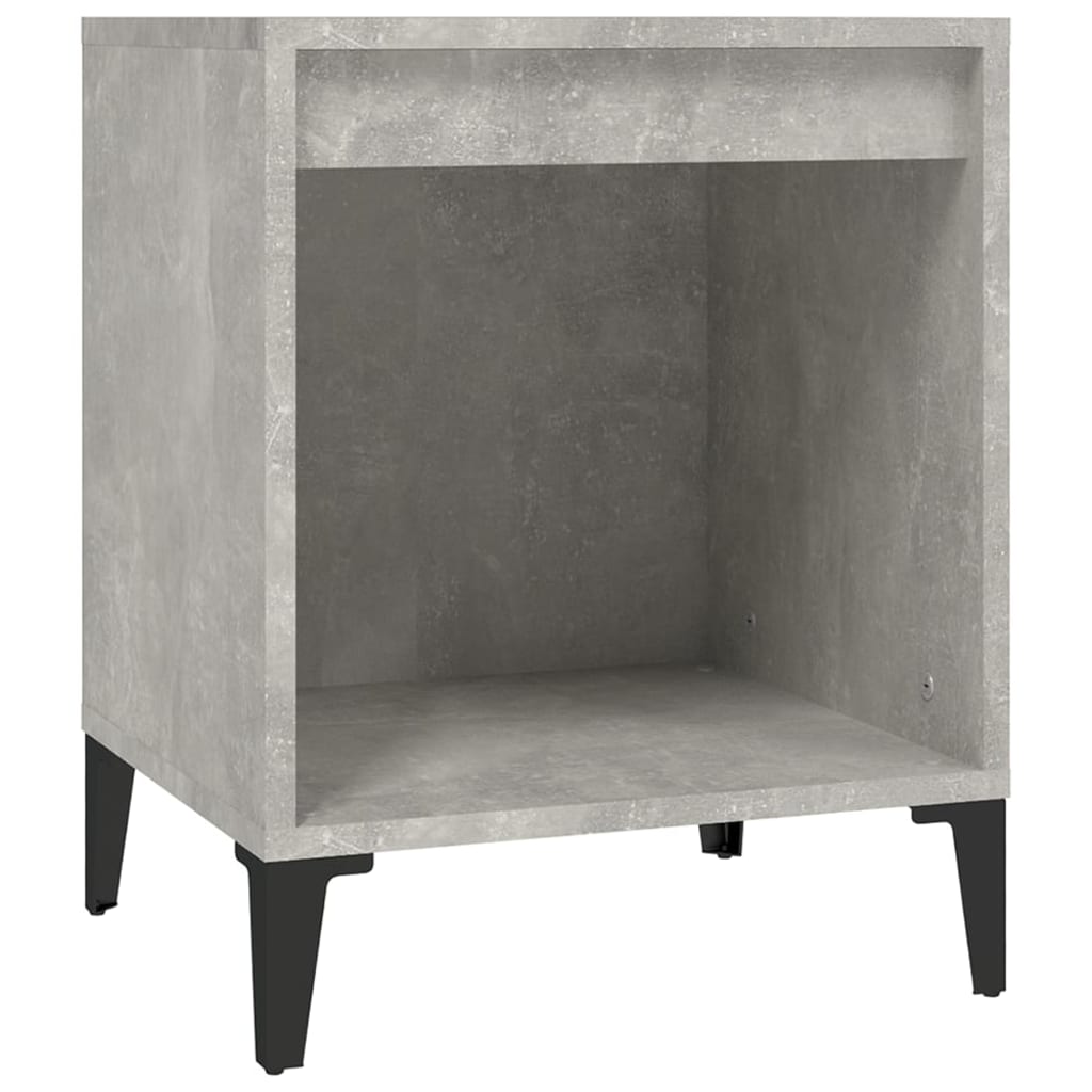 Nachtkastjes 2 St 40X35X50 Cm Betongrijs