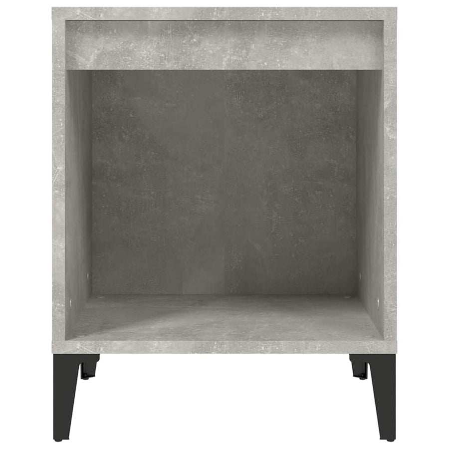 Nachtkastjes 2 St 40X35X50 Cm Betongrijs