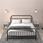 Nightstands 2 pcs 40x35x50 cm concrete grey