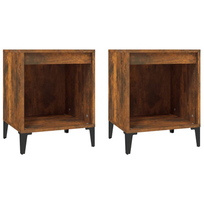 Nachtkastjes 2 St 40X35X50 Cm Gerookt Eikenkleurig