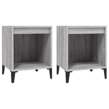 Nachtkastjes 2 St 40X35X50 Cm Grijs Sonoma Eikenkleurig