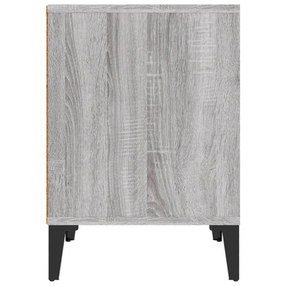 Nachtkastjes 2 St 40X35X50 Cm Grijs Sonoma Eikenkleurig