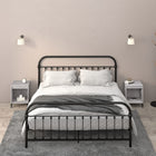 Nightstands 2 pcs 40x35x50 cm grey Sonoma oak