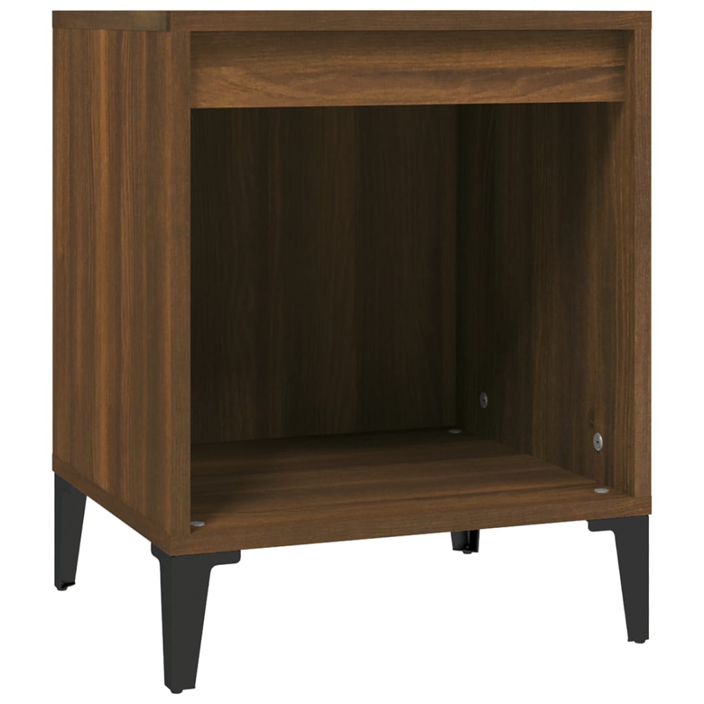 Nachtkastjes 2 st 40x35x50 cm bruin eikenkleur