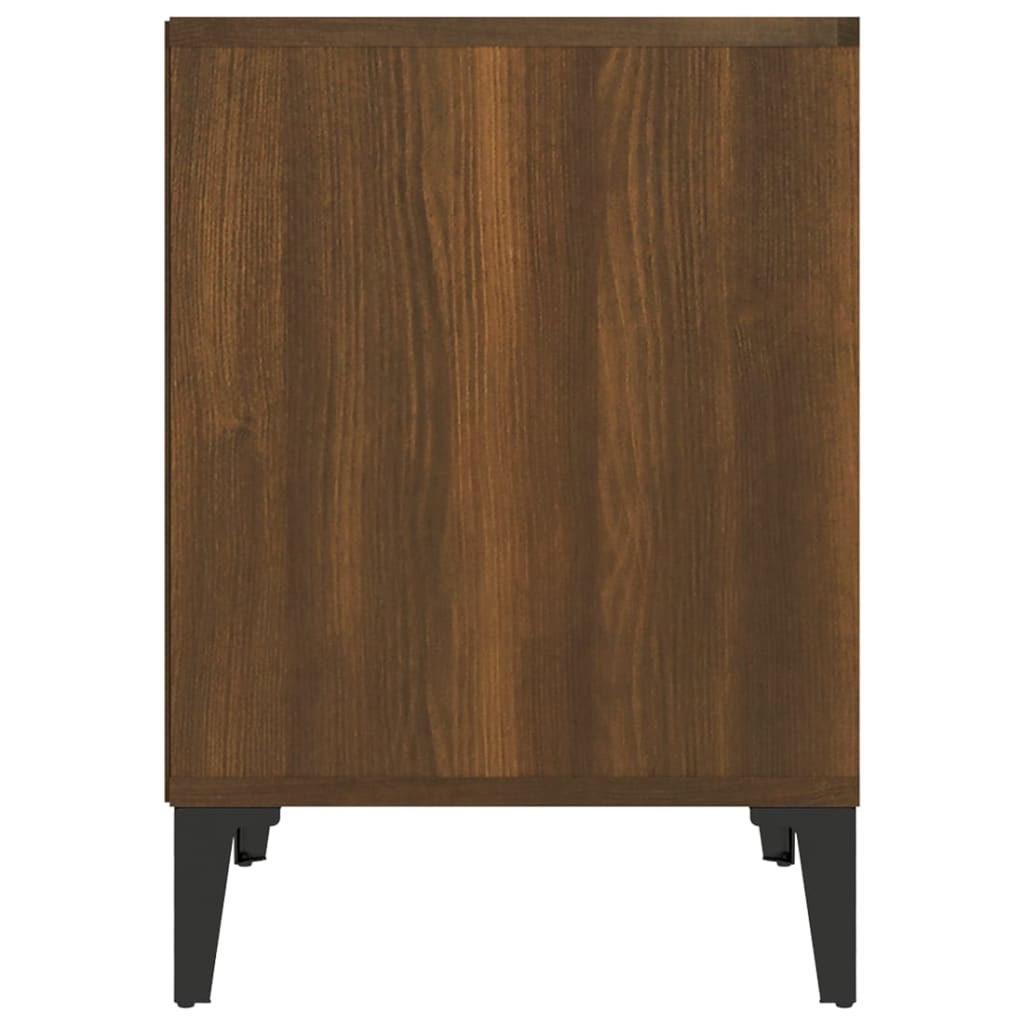 Nachtkastjes 2 st 40x35x50 cm bruin eikenkleur