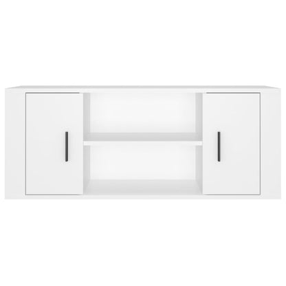 Tv-Meubel 00X35X40 Cm Bewerkt Hout 1 Wit