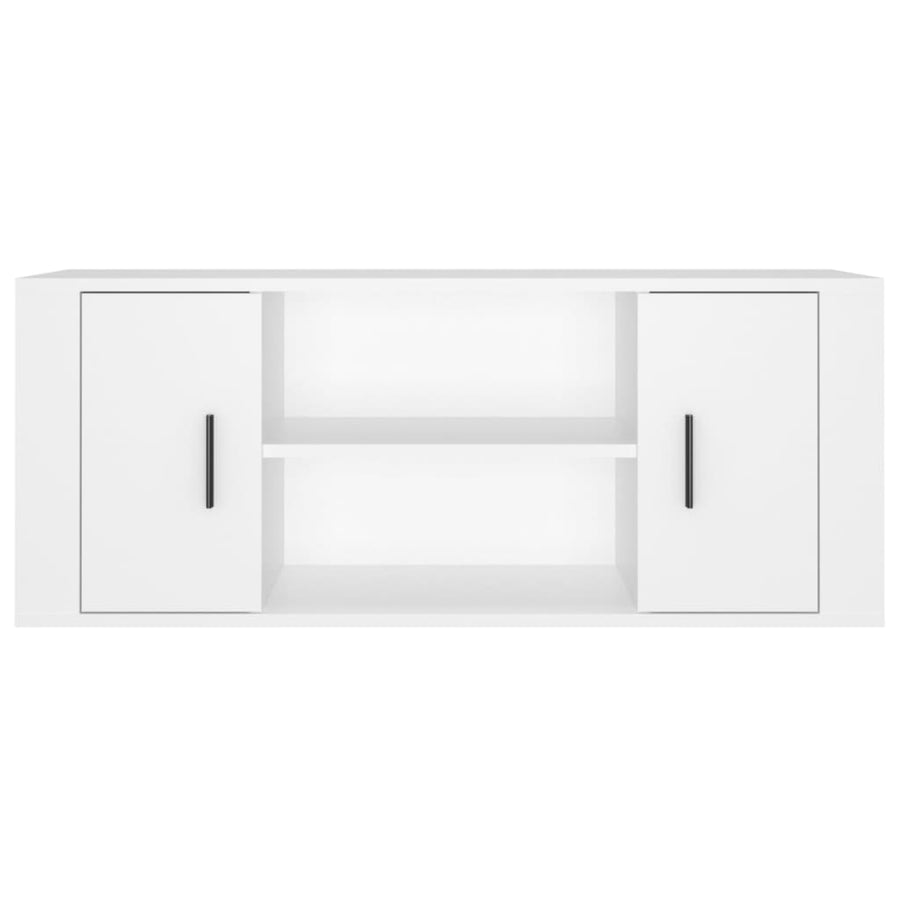 Tv-Meubel 00X35X40 Cm Bewerkt Hout 1 Wit
