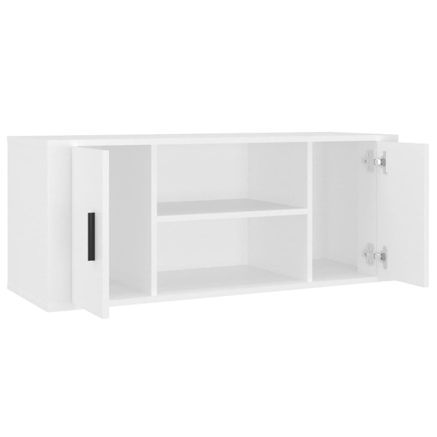 Tv-Meubel 00X35X40 Cm Bewerkt Hout 1 Wit