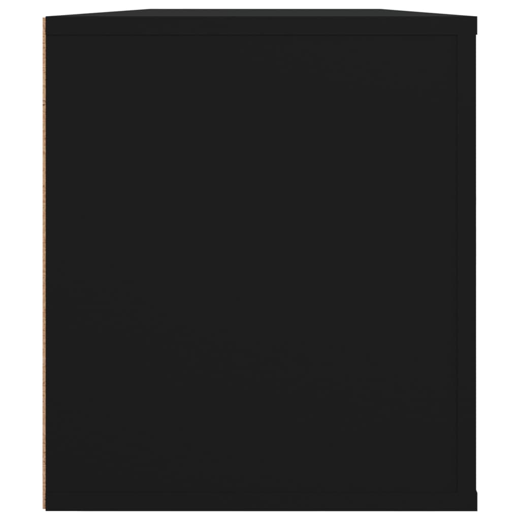 Tv-Meubel 00X35X40 Cm Bewerkt Hout Zwart