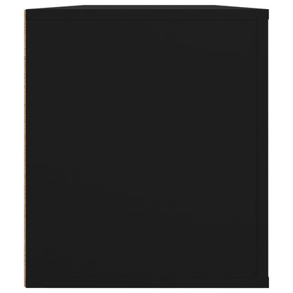 Tv-Meubel 00X35X40 Cm Bewerkt Hout Zwart