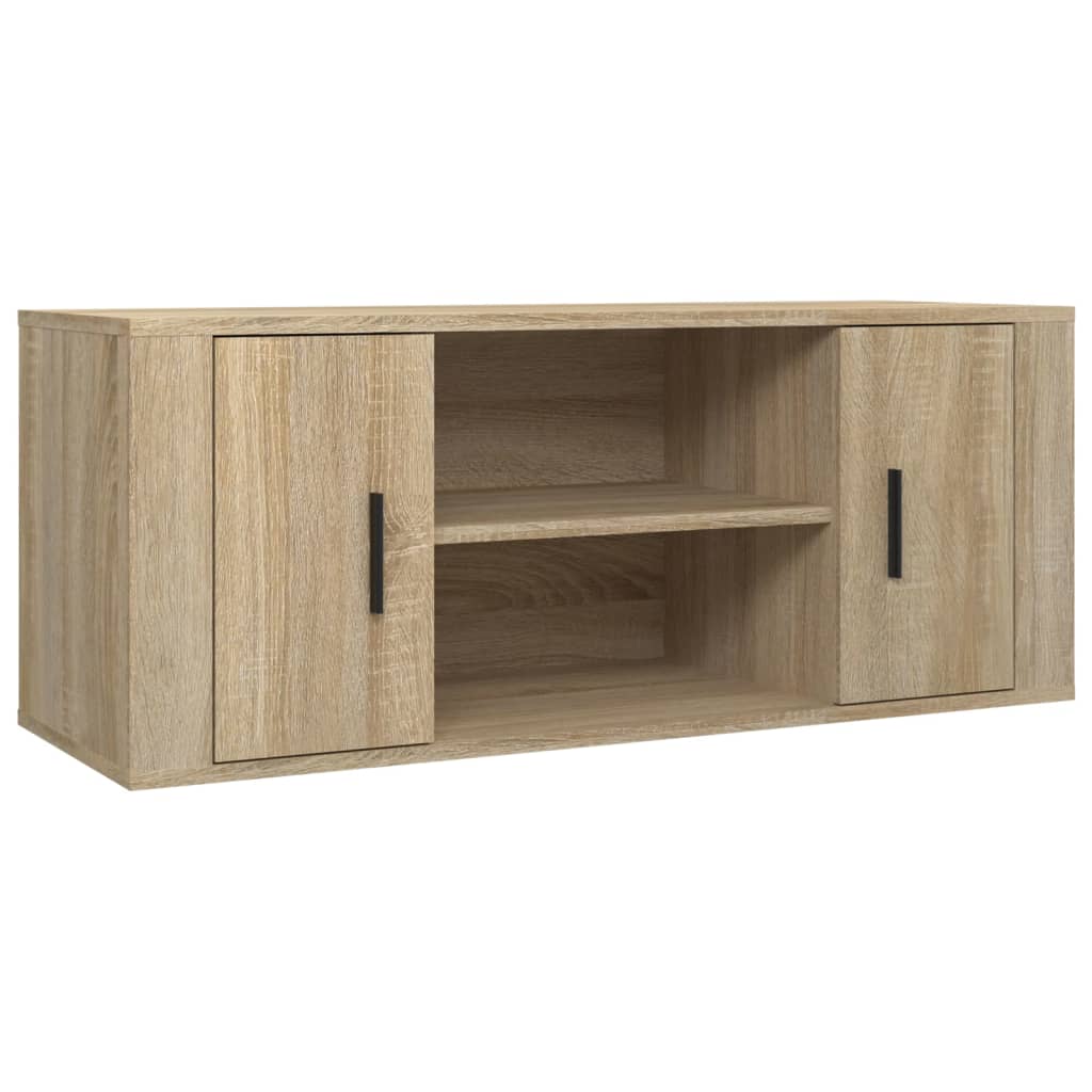 Tv-Meubel 00X35X40 Cm Bewerkt Hout Kleurig Sonoma eiken