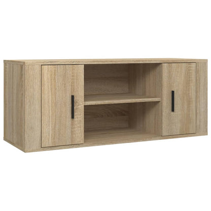 Tv-Meubel 00X35X40 Cm Bewerkt Hout Kleurig Sonoma eiken