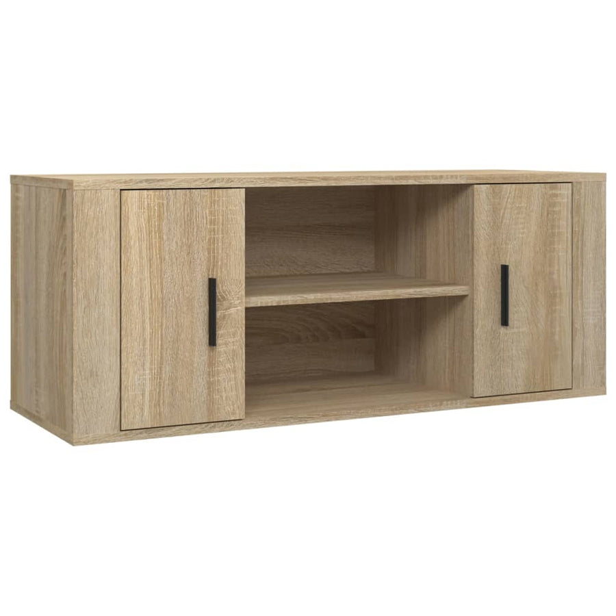 Tv-Meubel 00X35X40 Cm Bewerkt Hout Kleurig Sonoma eiken