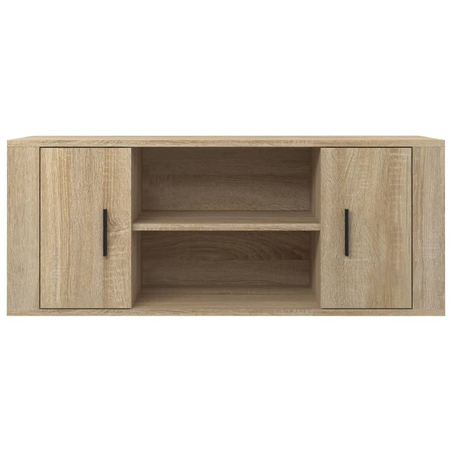 Tv-Meubel 00X35X40 Cm Bewerkt Hout Kleurig Sonoma eiken