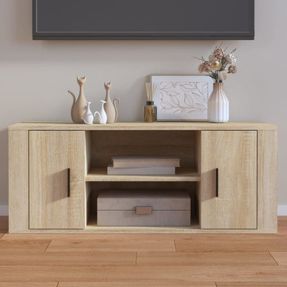 Tv-Meubel 00X35X40 Cm Bewerkt Hout Kleurig Sonoma eiken