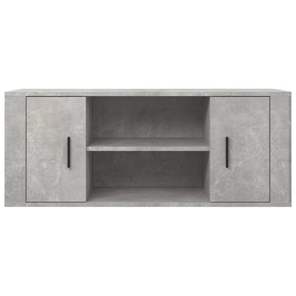 Tv-Meubel 00X35X40 Cm Bewerkt Hout Betongrijs