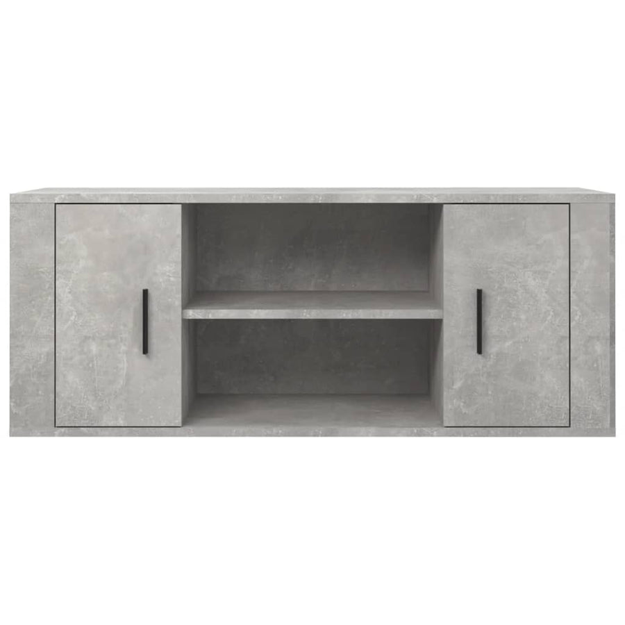 Tv-Meubel 00X35X40 Cm Bewerkt Hout Betongrijs