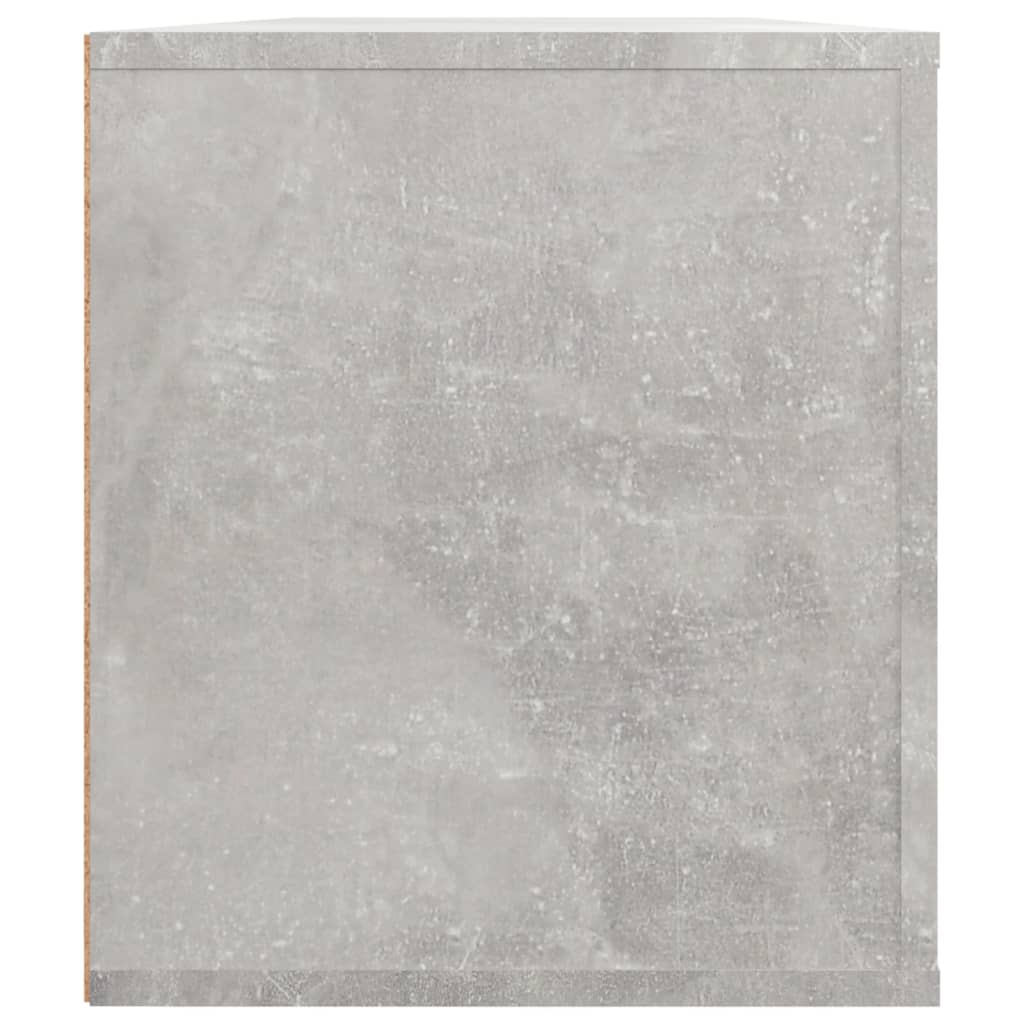 Tv-Meubel 00X35X40 Cm Bewerkt Hout Betongrijs