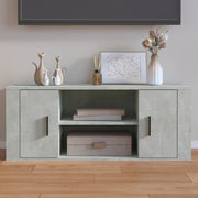 Tv-meubel 100x35x40 cm bewerkt hout betongrijs