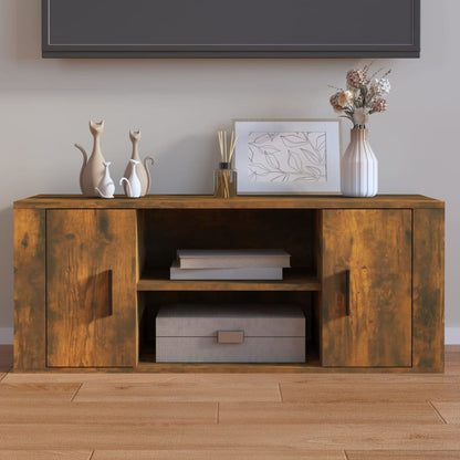 Tv-Meubel 00X35X40 Cm Bewerkt Hout Kleurig Gerookt eiken