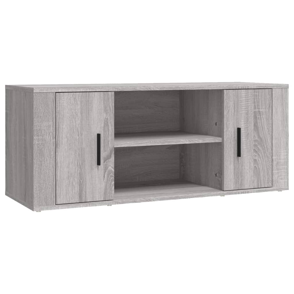 Tv-Meubel 00X35X40 Cm Bewerkt Hout Eikenkleurig Grijs sonoma