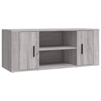 Tv-Meubel 00X35X40 Cm Bewerkt Hout Eikenkleurig Grijs sonoma