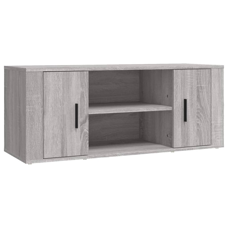 Tv-Meubel 00X35X40 Cm Bewerkt Hout Eikenkleurig Grijs sonoma