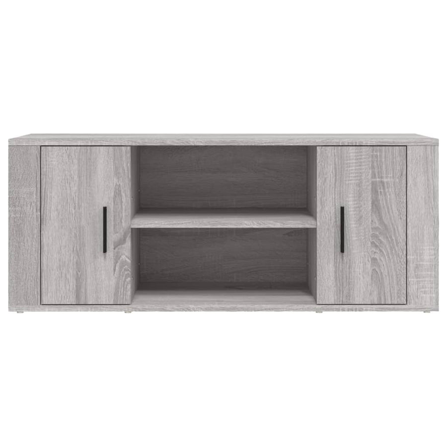 Tv-Meubel 00X35X40 Cm Bewerkt Hout Eikenkleurig Grijs sonoma