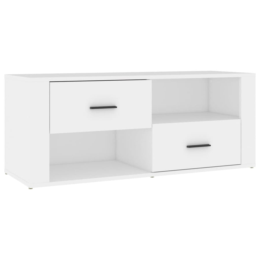 Tv-Meubel 00X35X40 Cm Bewerkt Hout Wit