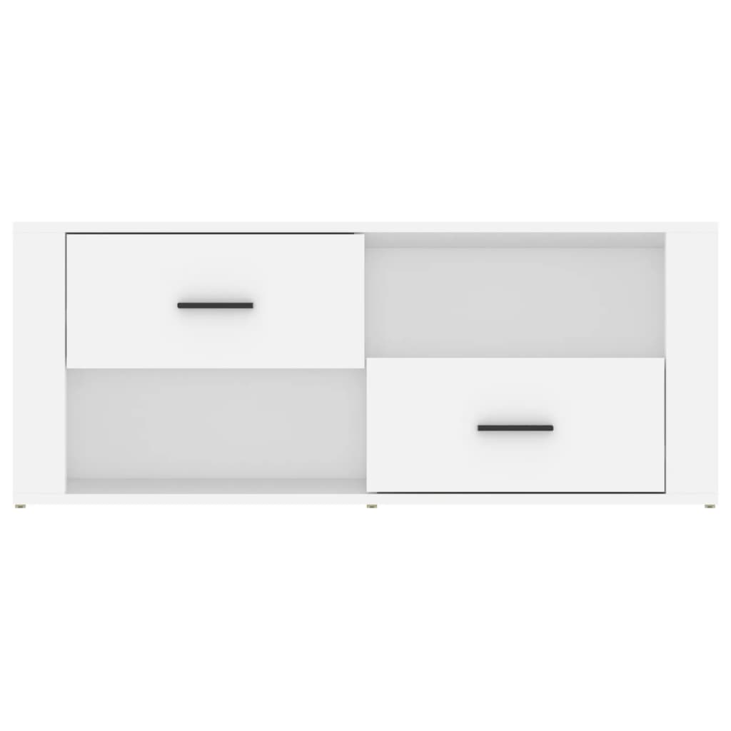 Tv-Meubel 00X35X40 Cm Bewerkt Hout Wit