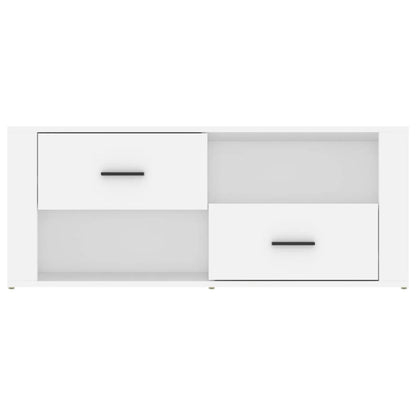 Tv-Meubel 00X35X40 Cm Bewerkt Hout Wit
