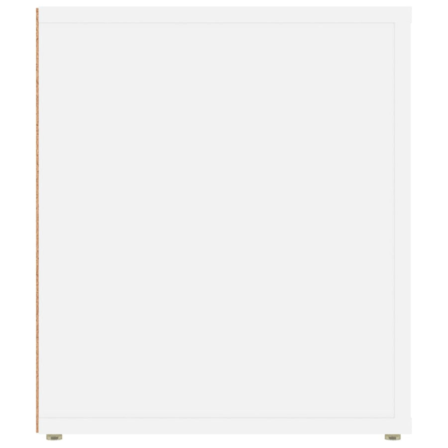 Tv-Meubel 00X35X40 Cm Bewerkt Hout Wit